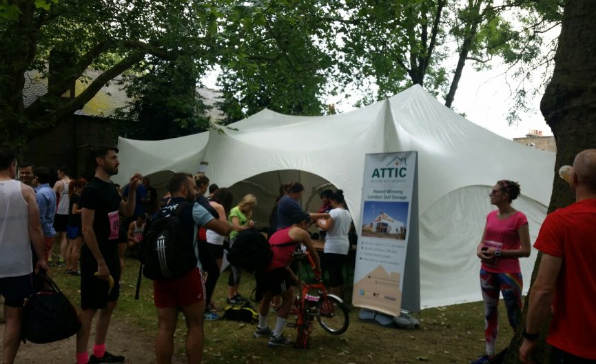 Bag Storage Tent for Runners