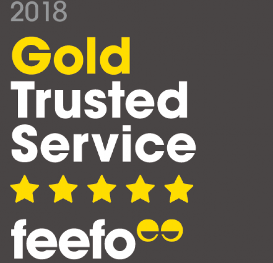 Feefo Gold Trusted Service Award 2018